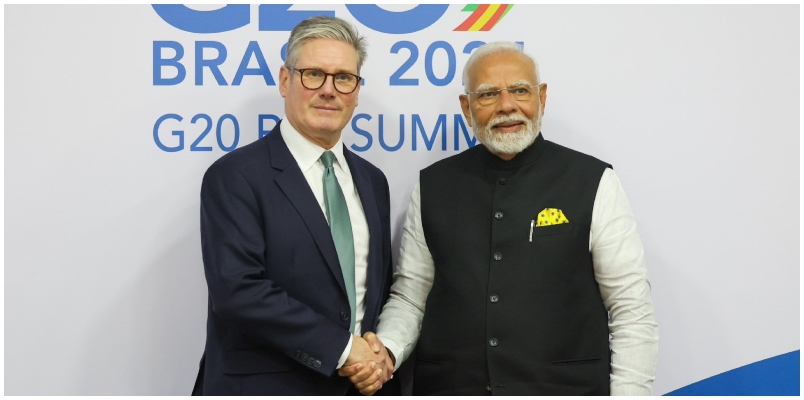 G20 Summit in Brazil Narendra Modi meets British PM Keir Starmer Discussion on Indian economic offenders residing in the UK