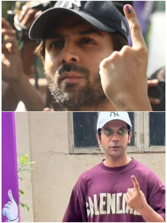 Maharashtra Elections: Rajkummar Rao Kartik Aaryan, Sunil Shetty and other actors cast vote ATG