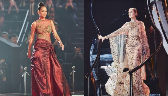 Jennifer Lopez Celine Dion and Halle Berry performed at Elie Saab show in riyadh 