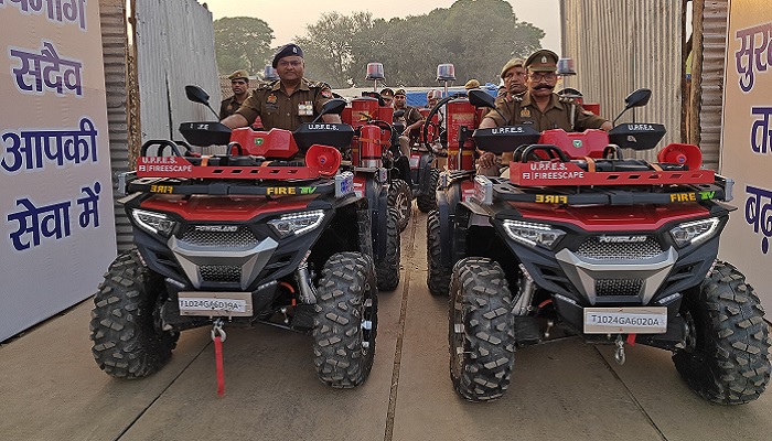 High-speed all-terrain vehicles ready to tackle fire risks at Mahakumbh 2025 AJR