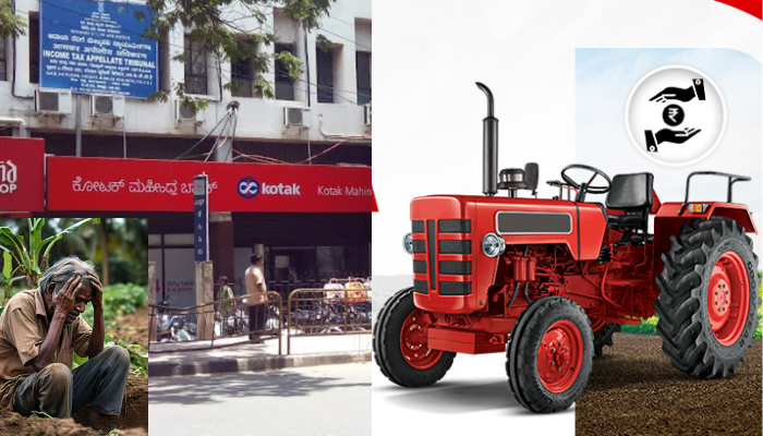 Mysuru Bank seized farmer tractor then Farmers lay siege to Kotak Mahindra Bank sat