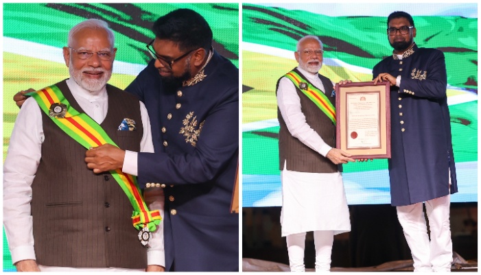 Prime Minister Narendra Modi Conferred With Guyanas Highest National Award