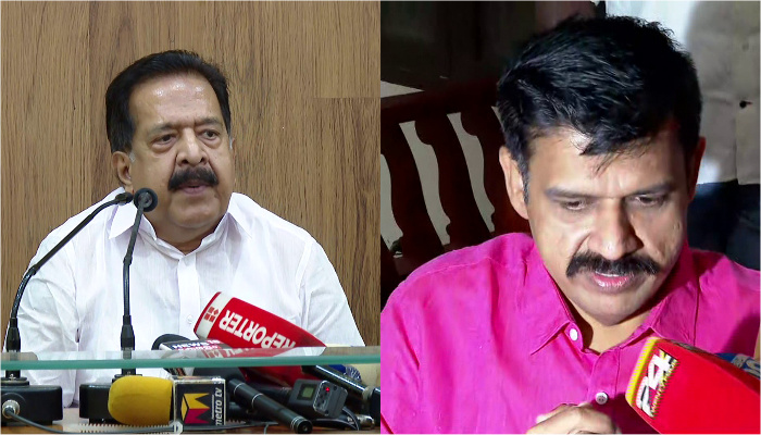 Chennithala on sandeep varrier entry