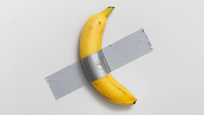 banana art auction