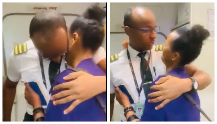 video of a women crying when she saw her son who is a pilot After her 30 years of housework goes viral 