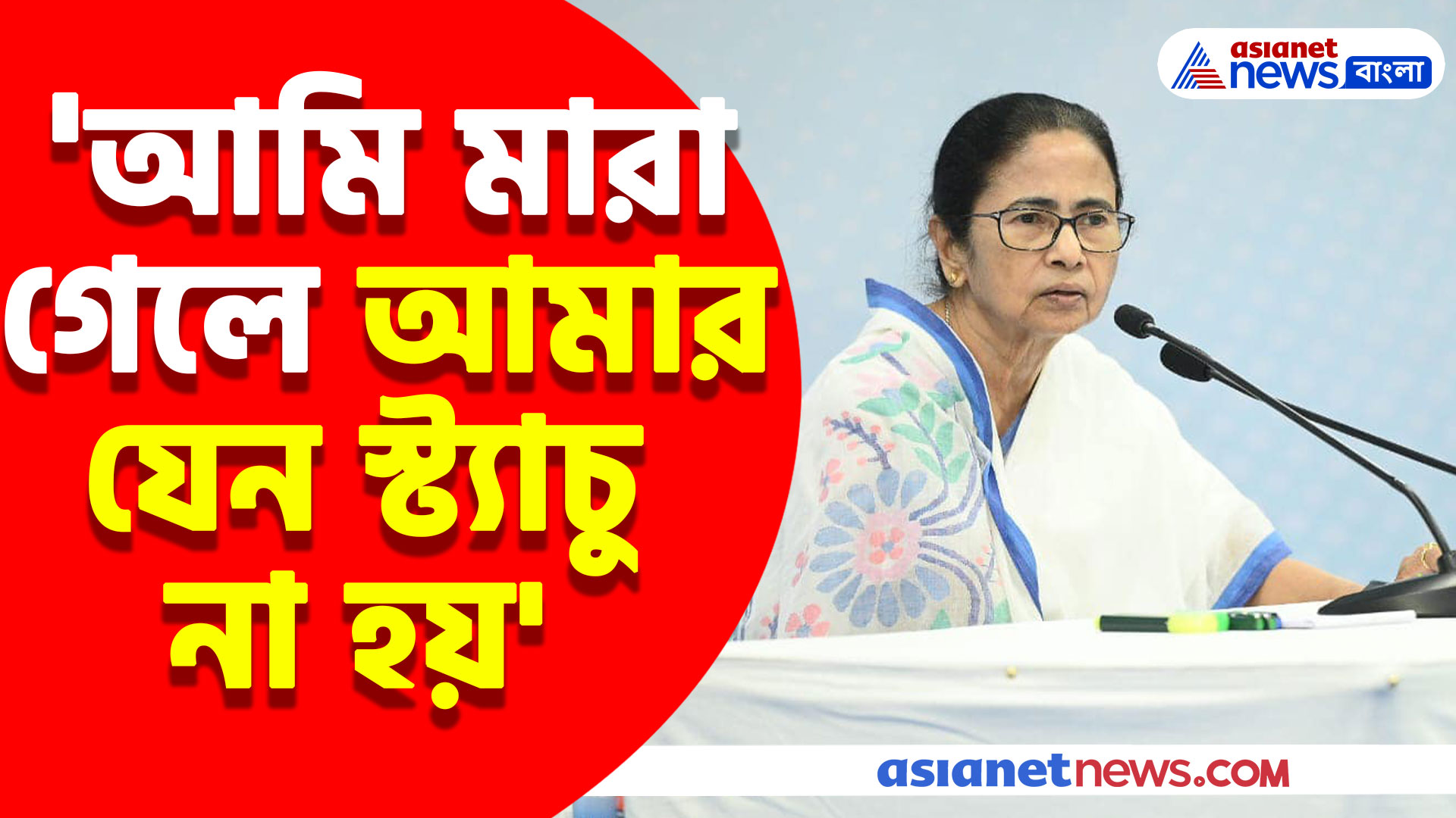 'আমি মারা গেলে আমার যেন স্ট্যাচু না হয়' দলের উদ্দেশ্যে বার্তা মমতার