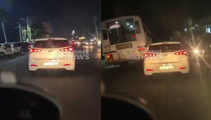 car blocks ambulance on road while travelling to hospital with patient at kasaragod