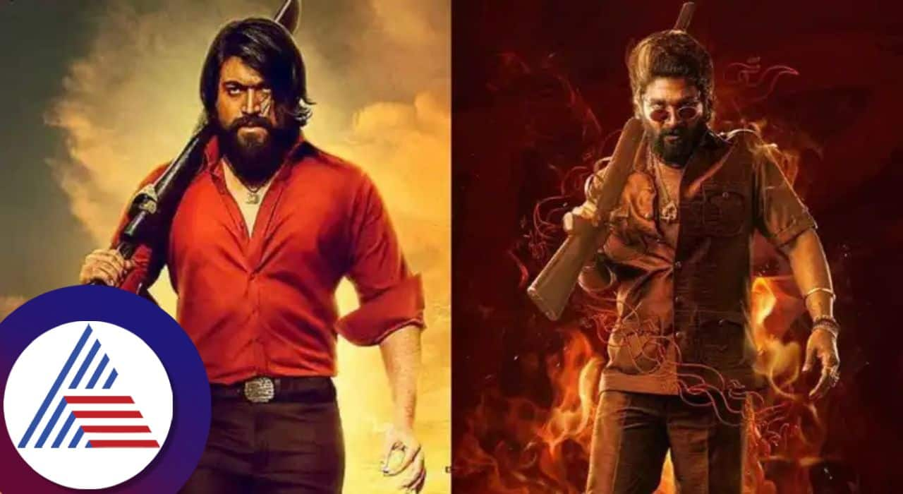 comparing Pushpa 2 and KGF 2 frames divides internet Yash fans call Allu Arjun fans Fight san