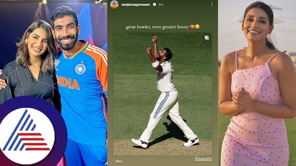 Sanjana Ganesan praises Jasprit Bumrah spell in Perth cheeky Post san