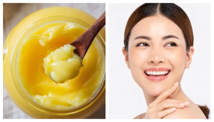 cow ghee for dry and glow skin care and face 