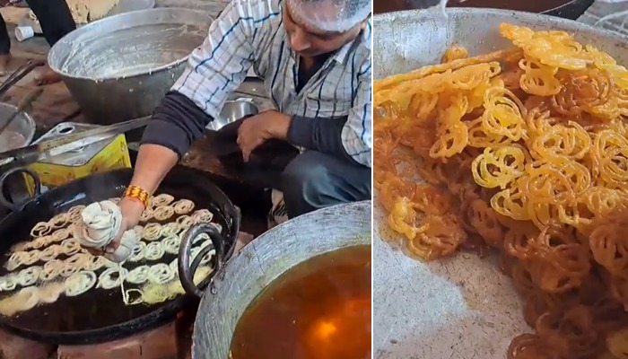 Jalebis replace laddus for celebrations at BJP HQ amid election result anticipation watch gcw