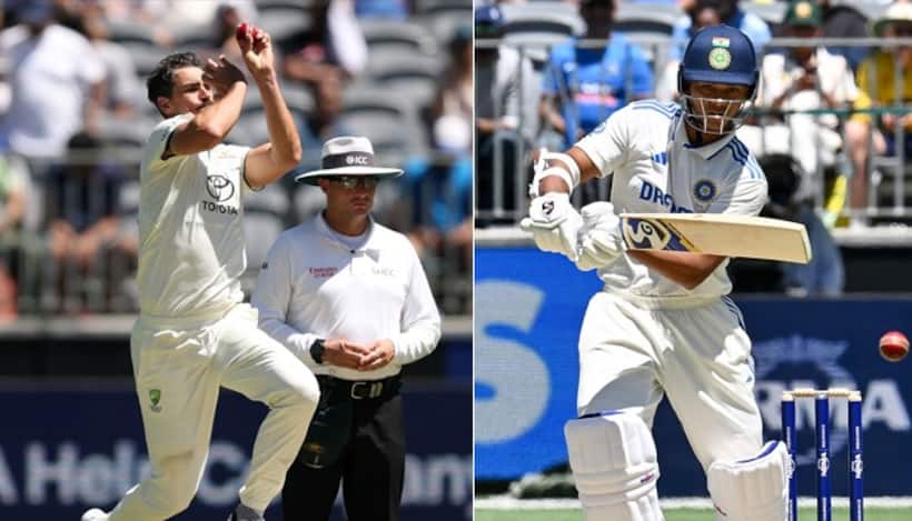 IND vs AUS, Perth Test: 'You are coming too slow'   Yashasvi Jaiswal sledges Mitchell Starc; WATCH viral video