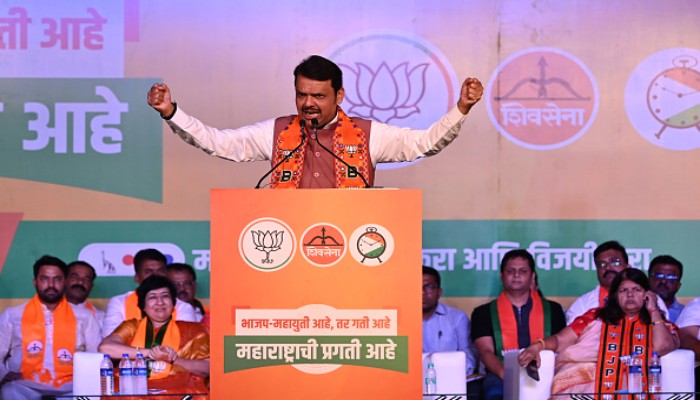 Maharashtra CM-designate Devendra Fadnavis, Eknath Shinde, Ajit Pawar stake claim to form govt (WATCH) gcw