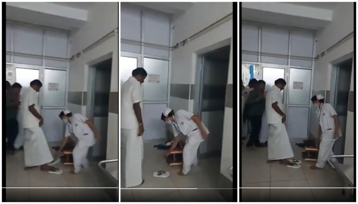 Video shows nurse carrying Congress MLA's footwear at Tamil Nadu hospital, sparks outrage  (WATCH) shk