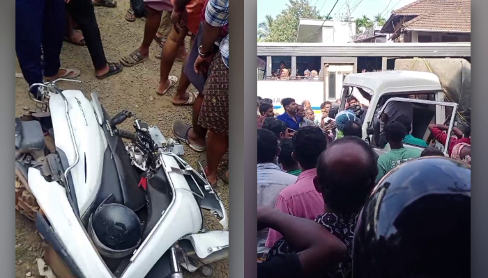  tipper lorry scooter accident in Malappuram, one dead