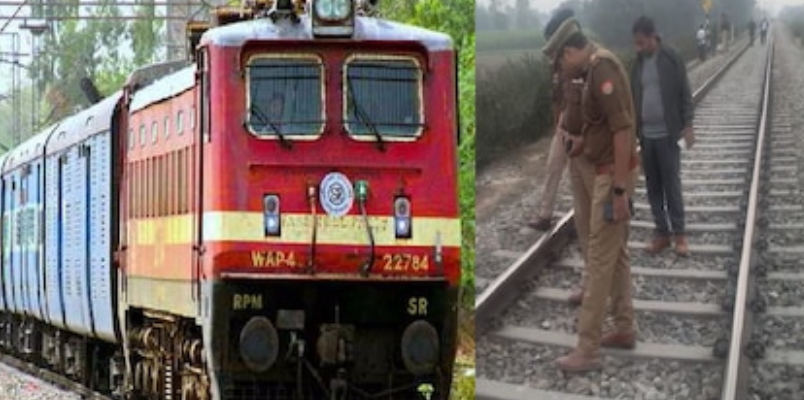 iron rod on railway track in Pilibhit narrow escape