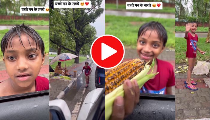 Children sell corn on road side video gone viral mrq