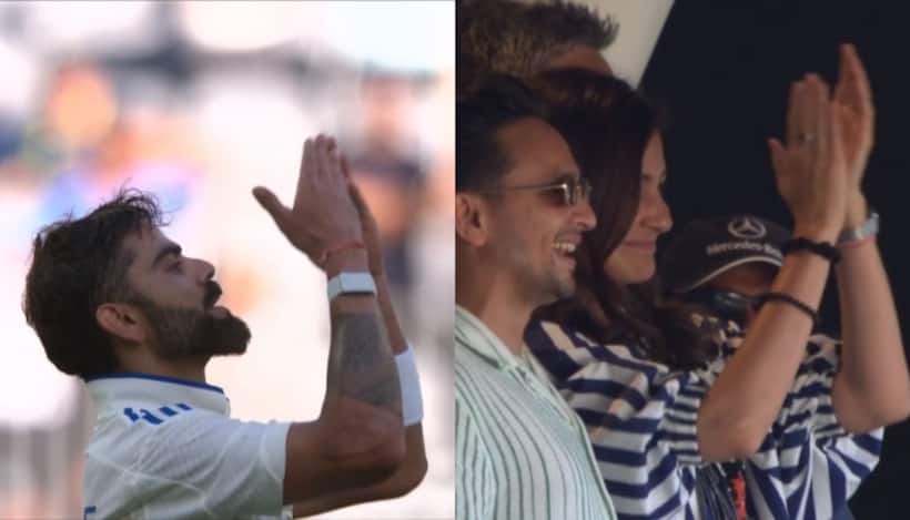 IND vs AUS, Perth Test: Virat Kohli's 30th Test ton puts India on top; WATCH flying kisses to Anushka