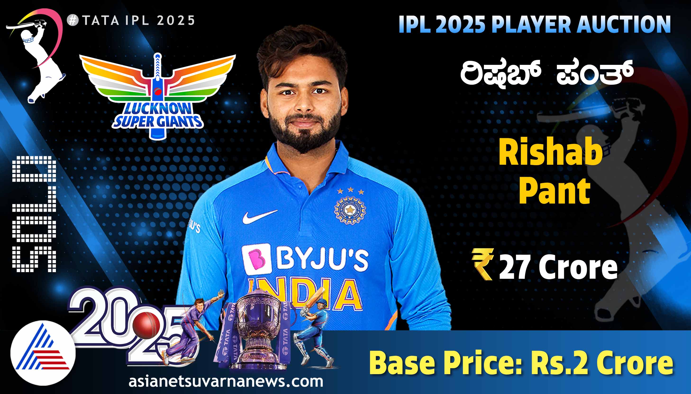 IPL 2025 Auction Rishabh pant become most expensive player sold for rs 27 crore ckm