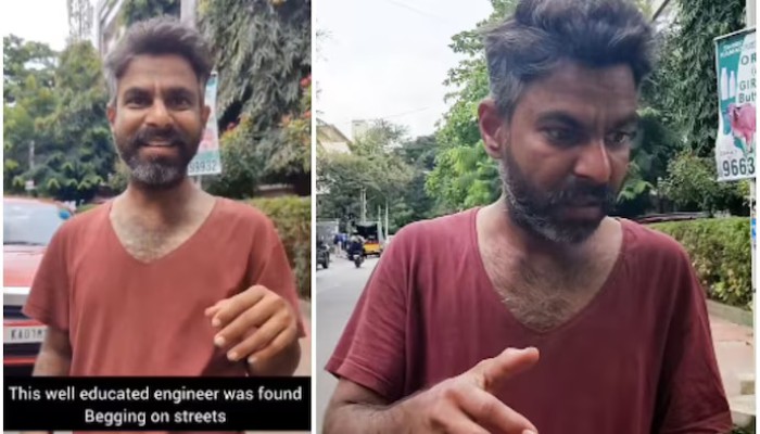 Viral video shows man, ex-techie in Frankfurt, now begging in Bengaluru; Internet is heartbroken (WATCH) shk