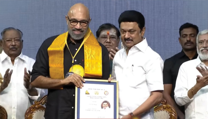 Actor Sathyaraj Awarded with Kalaingar Award ans