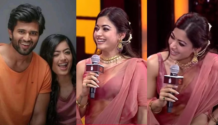 rashmika mandanna about relationship in pushpa 2 audio launch event, vijay devarakonda 