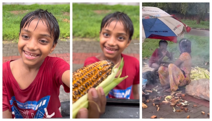 Video of children selling maize in the rain with their mother goes viral