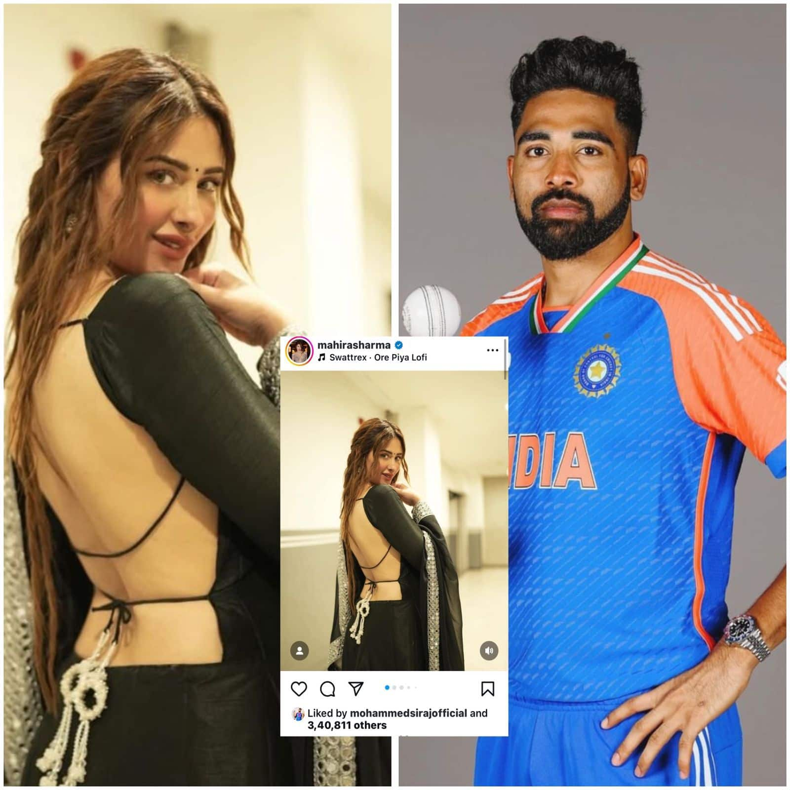 Mahira Sharma dating cricketer Mohammed Siraj? Actress latest post sparks curiosity ATG