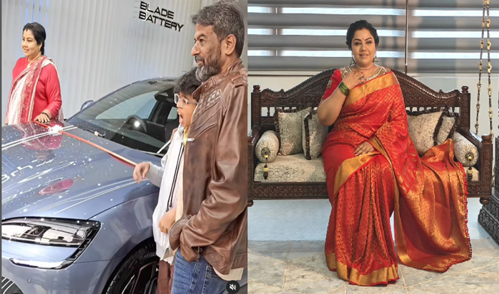 Kannada actress Politician tara buys luxury byd seal electric car ckm