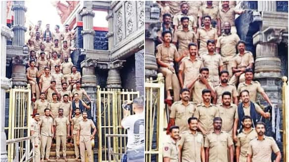 sabarimala latest news Photo shoot of the policemen at the Pathinettampadi; High Court with severe criticism