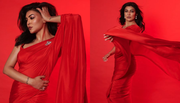 Sushmita Sen takes us back to her Miss Chandni era with her red saree  