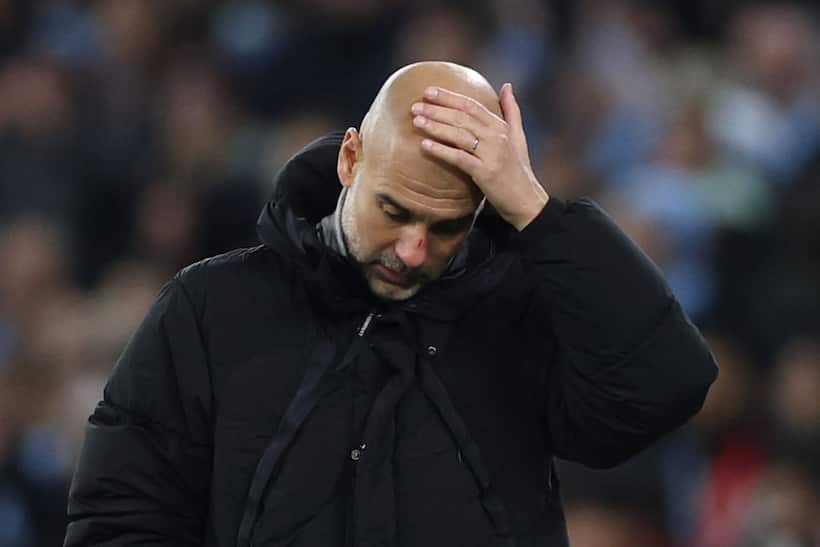'Want to hurt myself': Guardiola quips about cut on his nose after Man City's draw against Feyenoord (WATCH)