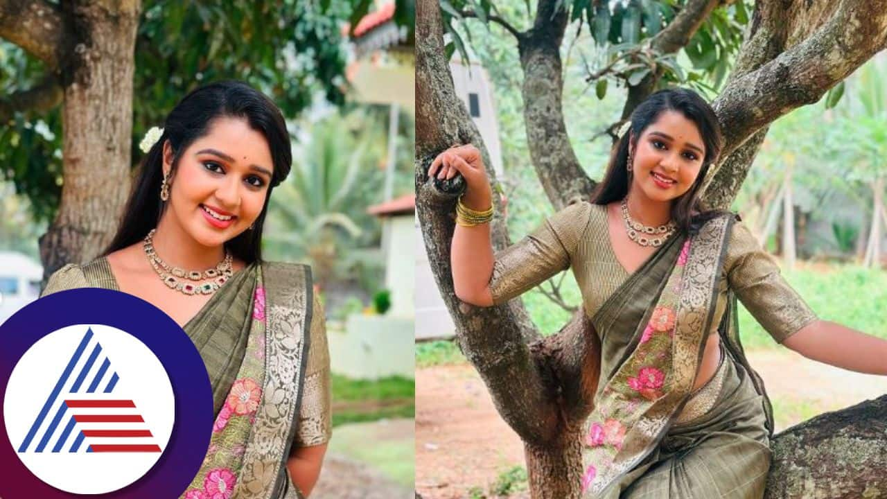 Colors kannada mouna guddemane green saree look goes viral vcs