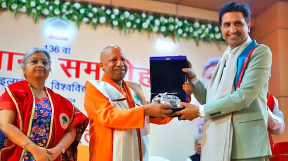 Kumar Vishwas Honored at Allahabad University Convocation CM Yogi Praises Poet