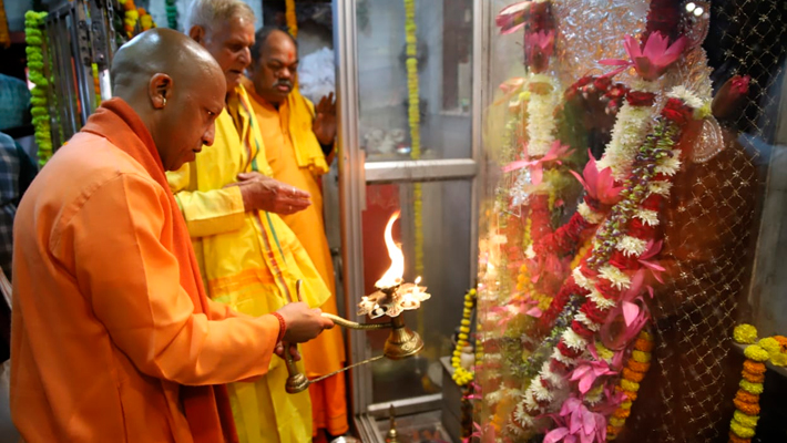 Yogi Adityanath visits Nagvasuki Temple in Prayagraj during Kumbh Mela preparations sgb