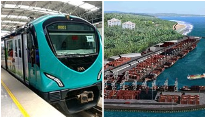 central government allocates 1089 crore for Kerala vizhinjam kochi metro projects