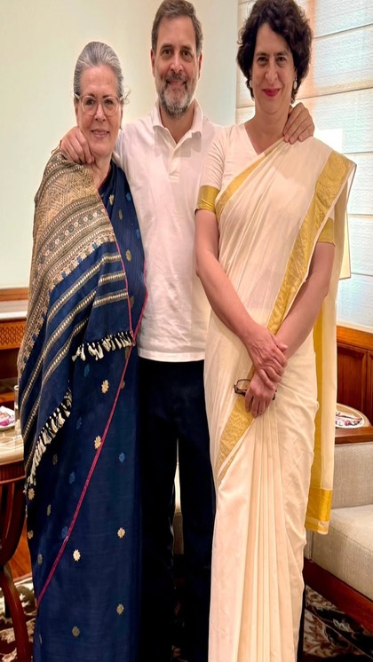 Three Gandhi-Nehru Family Members in Parliament