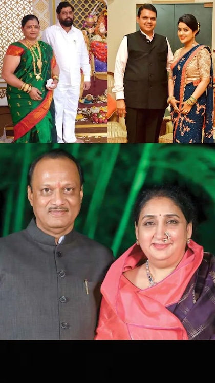 Maharashtra CM race: Meet wives of Fadnavis, Shinde, and Ajit Pawar