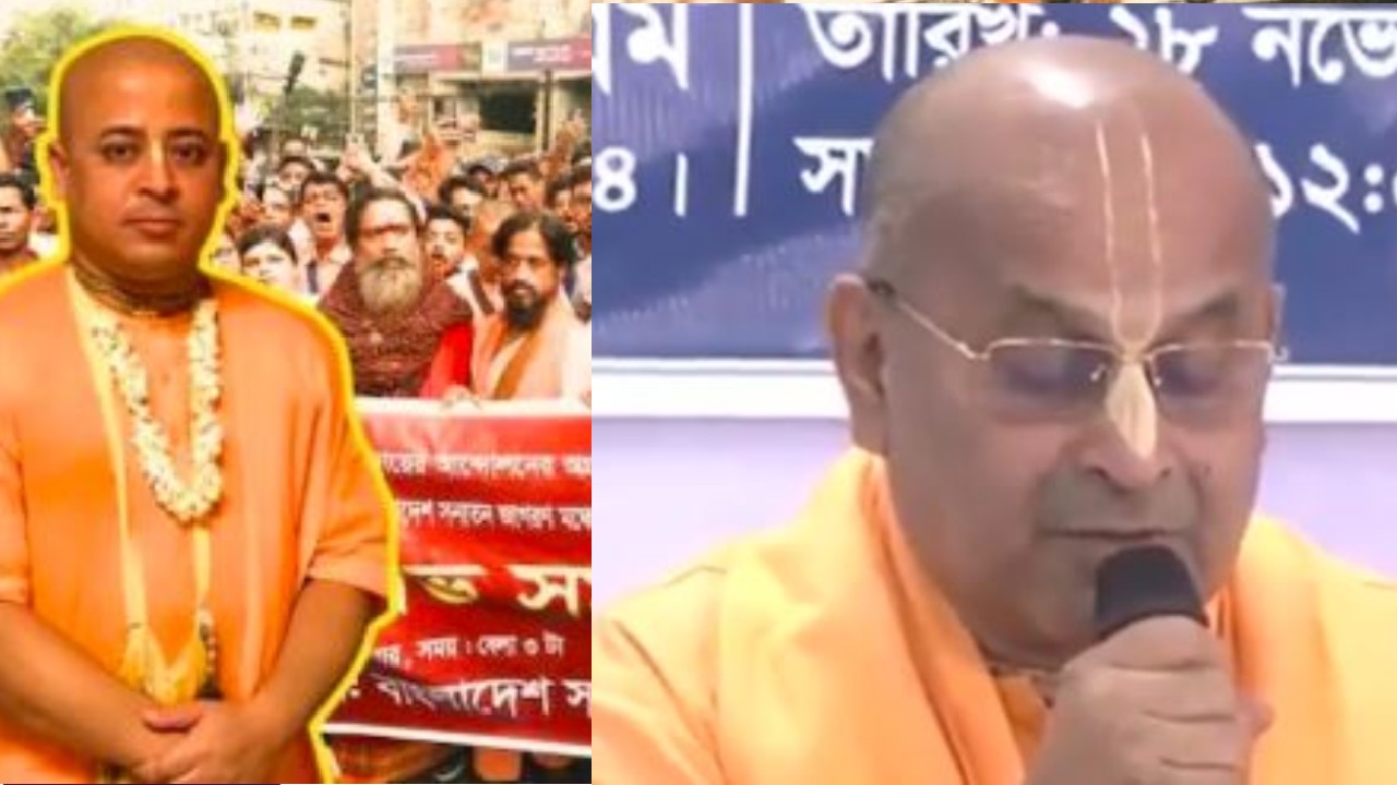 Bangladesh ISKCON expels arrested Spiritual guru  Chinmoy Krishnadas