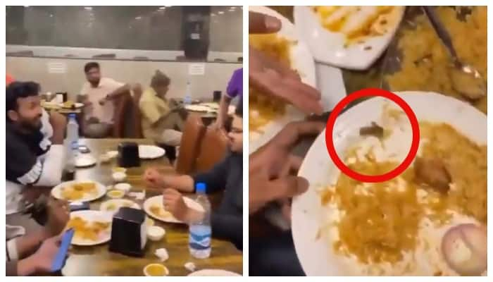 video of Cigarette butt found in biryani at Salman Mansoori s Bavarchi hotel goes viral 