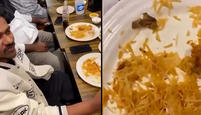 Hyderabad SHOCKER! Cigarette found inside chicken biryani at restaurant, video goes viral (WATCH) gcw