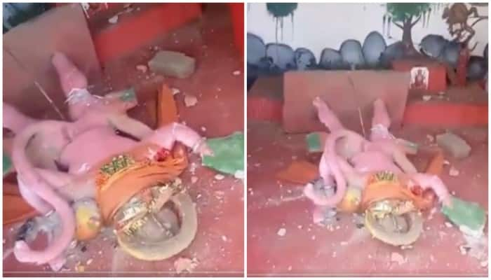 Outrage after Lord Hanuman's idol vandalised at Bengal temple, BJP's Suvendu Adhikari calls for action (WATCH)