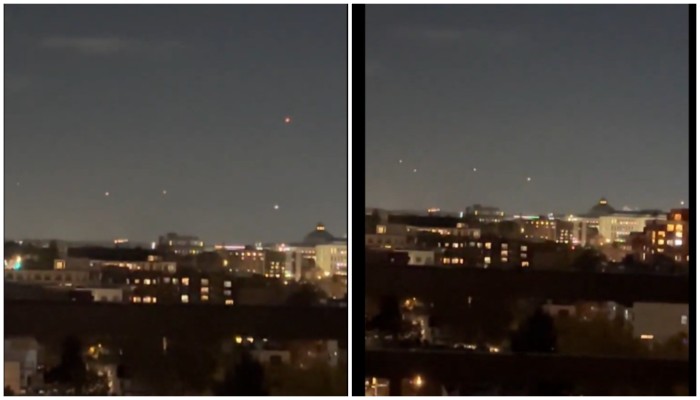 UFO sighting over Capitol Hill? Viral videos show mysterious lights in Washington DC, spark fears (WATCH) shk