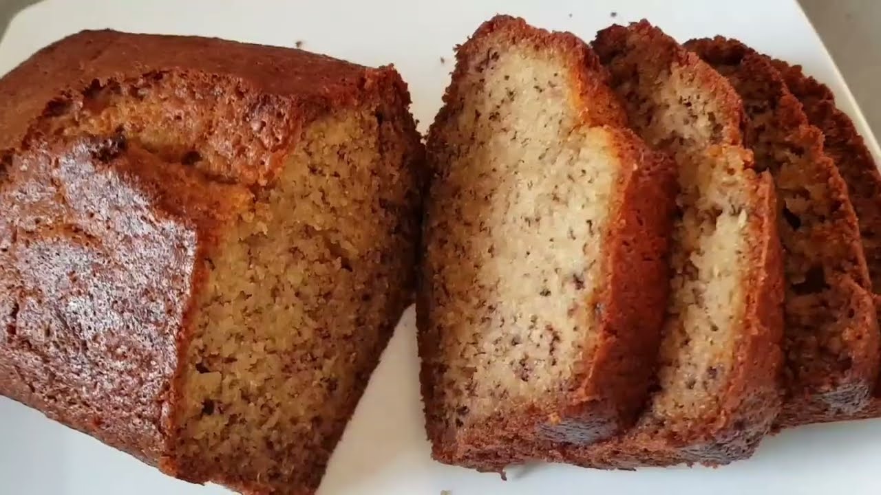 home made healthy and easy banana cake recipe 