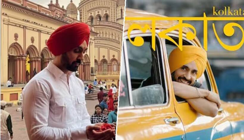 Diljit Dosanjh in Kolkata: Singer enjoys 'Yellow Taxi' ride, visits Dakshineswar Temple, Howrah Bridge & more