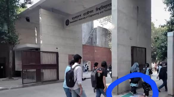 Insult to India Bangladeshi students step on Indian flag at university gates, sparks outrage see pics snt