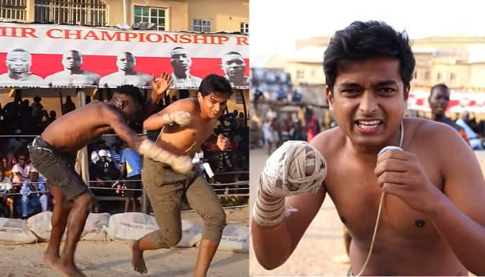 Dr Bro Popular Gagan Srinivas participate in Nigeria traditional Dambe fight  sat