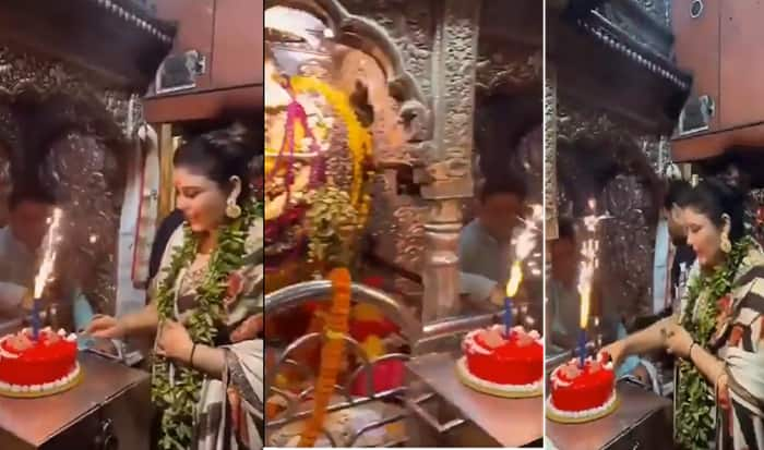 Model Mamata raj birthday celebration at inside Varanasi temple spart outrage ckm