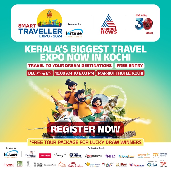 Asianet news smart traveler expo 2024 December Kochi