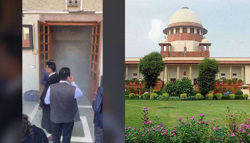 Chaos erupts as major fire in Supreme Court complex halts proceedings (WATCH)